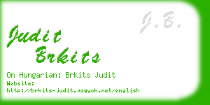 judit brkits business card